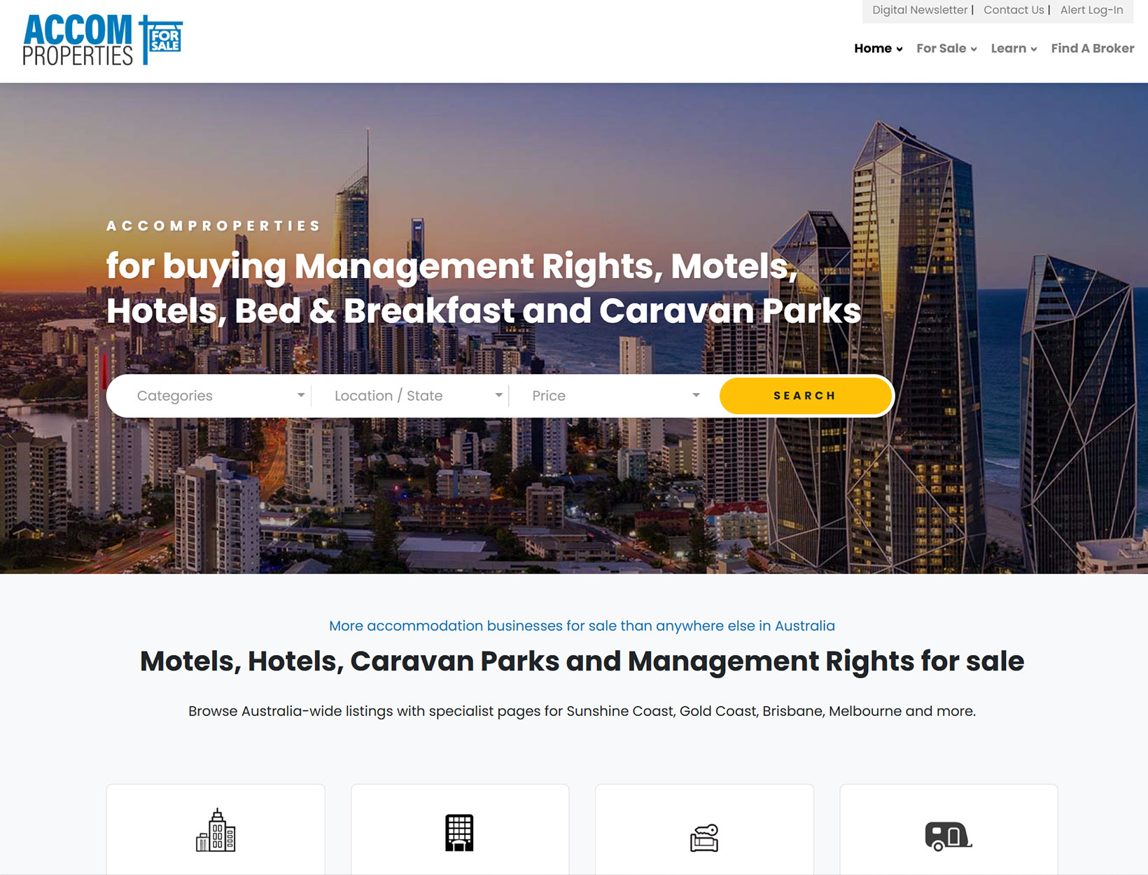 AccomProperties specialist listing platform