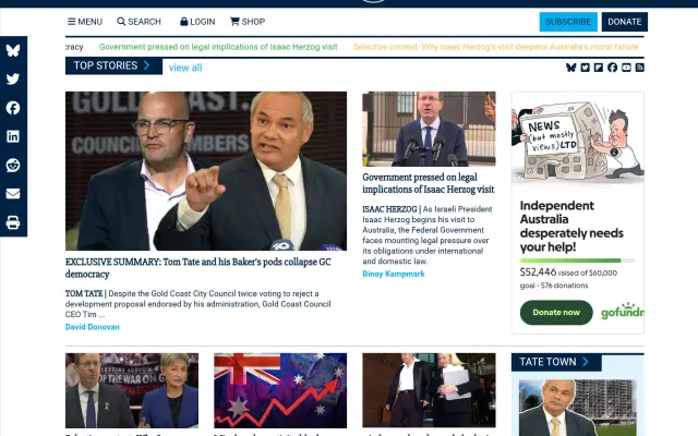 Independent Australia publishing website